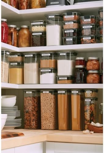 Brilliance 16-Cup Airtight Food Storage Container with Lid Clear/Grey - optimal for pantry organization flour sugar and food storage