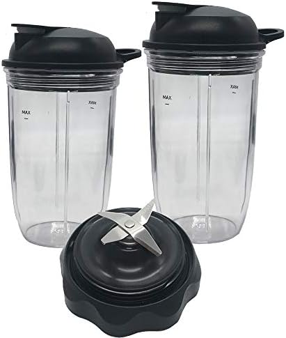 Replacement Combo Easy Twist Extractor Blade with 18oz/24oz cup and to go lid,Compatible with NutriBullet Blender 1200 Watts:ZNBF30400Z/ZNBF30500Z/NBF70500/）Motor Base NBC-12A or NB2-10/NB2-S10 - Image 5