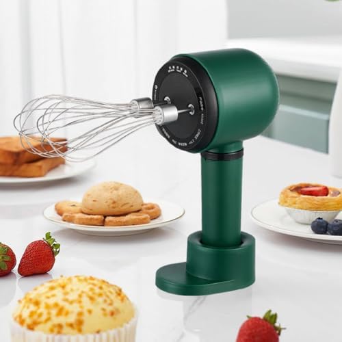 Hand Electric Mixer,1200mAh USB Rechargeable Cordless Portable Electric Egg Beater Electric Egg Blender with 2 Whisk Handheld Baking Stirrer for Cake Baking Cookware - Image 2