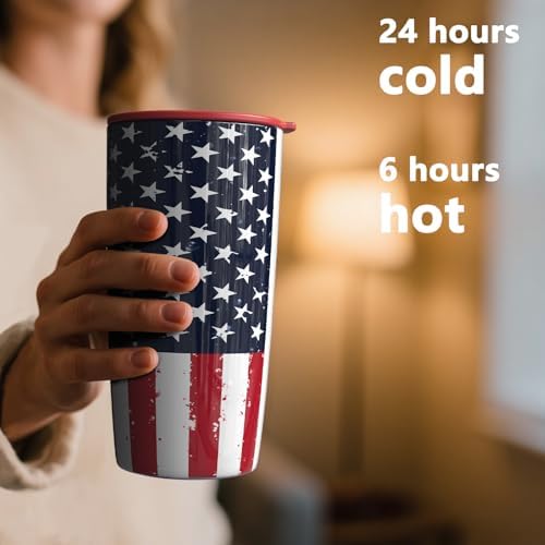 TILUCK 20 oz Insulated Coffee Tumbler with BPA-Free Lid - Image 3