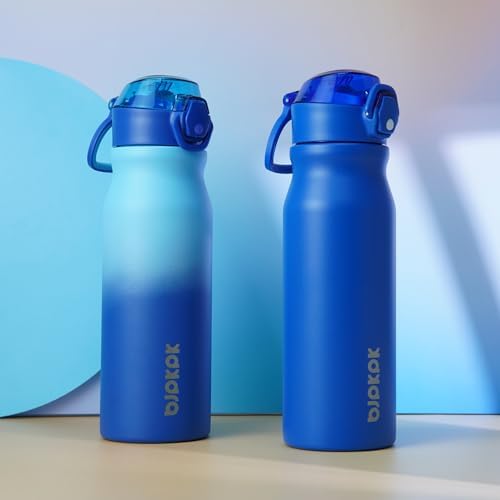 BJPKPK 25 oz Insulated Water Bottle, Straw, Handle, Stainless Steel Flask - Image 6