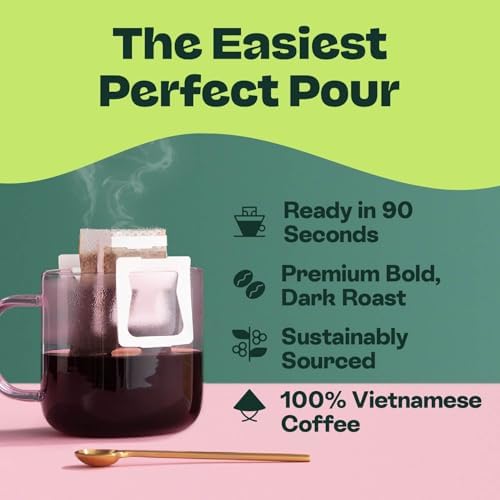 Vanilla, Vietnamese Pour Over, Dark Roast 24 Single Serve
