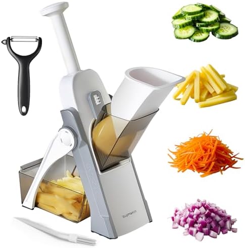 Safe Mandoline Slicer for Kitchen,Adjustable Potato Slicer 1-8 mm