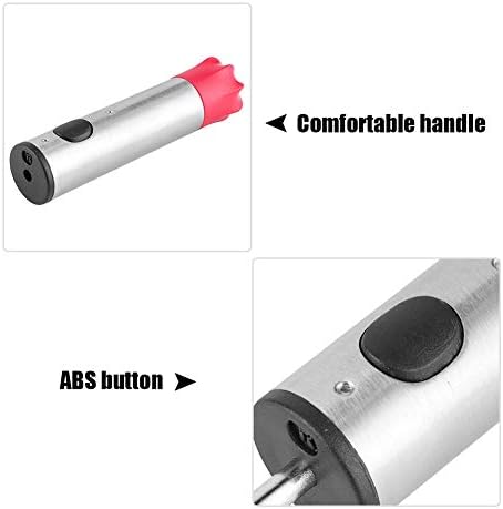 Vegetable Corer Vegetable Drill Red Vegetable Digging Rotating Drill Stainless Steel Fruit Corer For Children Food Salad Making Diy