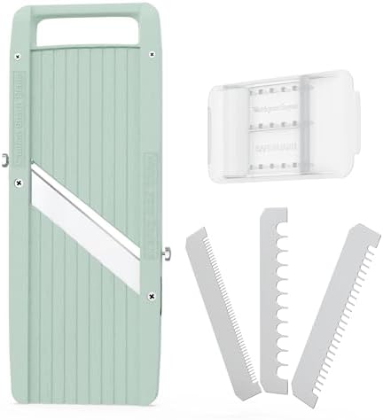 Mandoline Slicer Vegetable Cutter Stainless Steel Blades