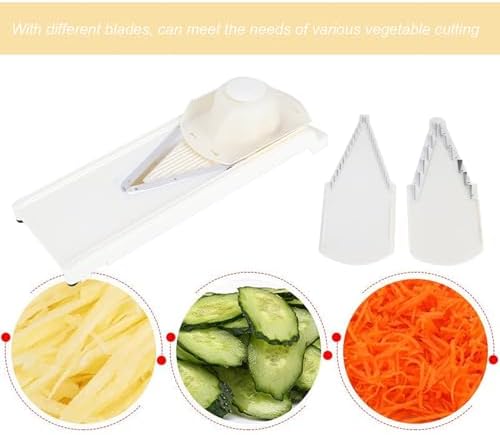 Mandoline Slicer, Multifunctional Household V ‑ Shaped Grater Slicing Cutter with Hand Protector - Image 3