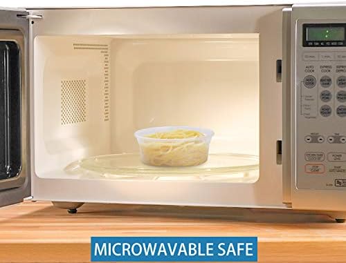 [8 oz,16oz,32oz,48Sets,16Sets each size Plastic food storage containers with lids airtight,BPA Free,Microwave/Dishwasher/Freezer Safe