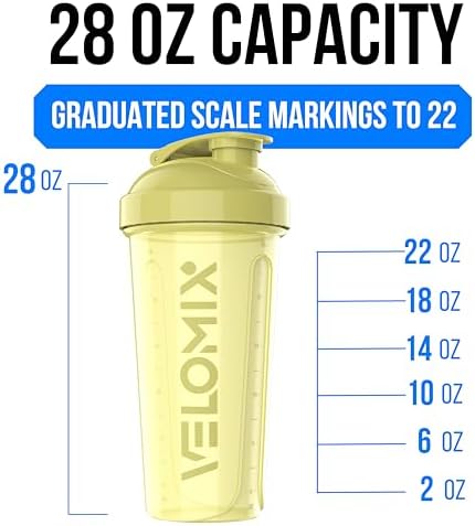 VELOMIX 6 Pack 28oz Protein Shaker Bottle, Pastel Power Series - Image 4