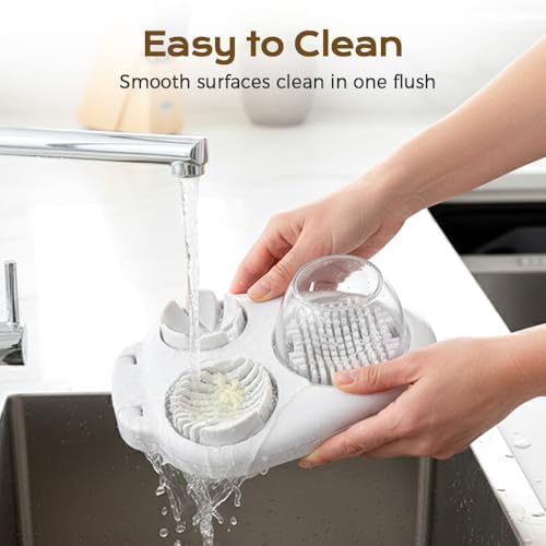 Egg Slicer for Hard Boiled Eggs, 3-in-1 Egg Cutter with 3 Slice Modes, Stainless Steel Dicer for Strawberry Mushroom Grape Kiwi, Multipurpose Kitchen Chopper Tool (Gray)