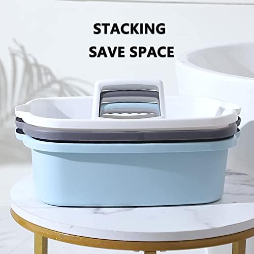 Large Cleaning Supplies Caddy Portable Shower Caddy Basket Dark Gray