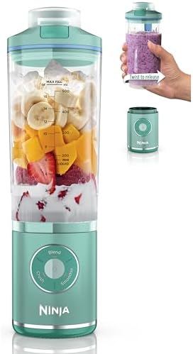Ninja Blast Max Portable Blender, 22oz, Sea Glass Blue, BC251BL1 by Unknown