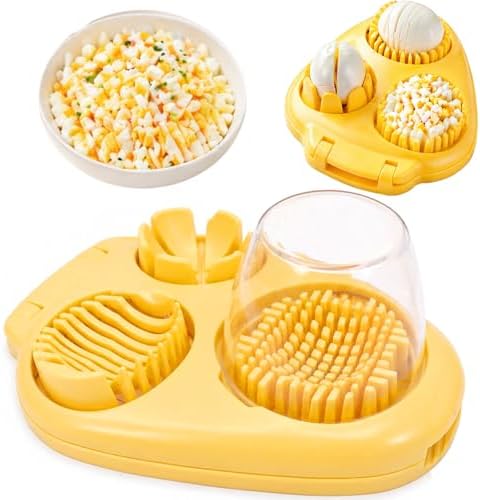 JAYVAR Egg Slicer for Hard Boiled Eggs with 3 Slice Modes for Egg Chopper by JAYVAR