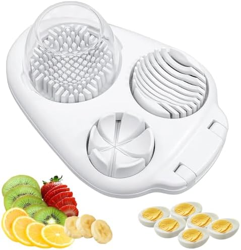3-in-1 Egg Slicer for Hard Boiled Eggs,Stainless Steel,Heavy Duty,3 Modes by Gachiwar