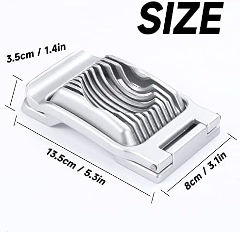 2 Packs Egg Slicer,Strawberry Slicers, Stainless Steel Wire Egg Slicer - Image 2