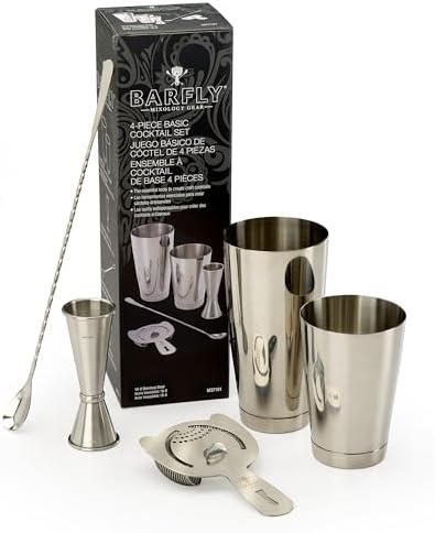 M37101 Basics Cocktail Set, 5-Piece, Stainless Steel