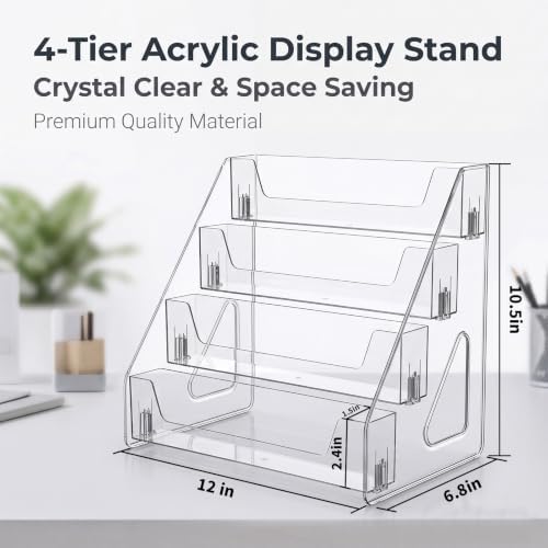 Acrylic Display Stand,4 Tier Tea Bag Organizer, Tea Holder Storage Rack