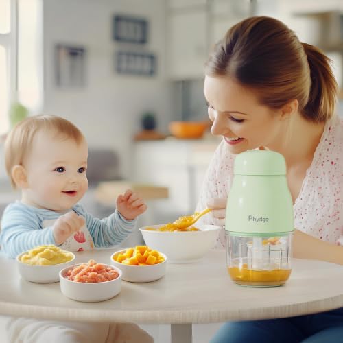 Upgraded Baby Food Maker, 10oz Food Processor with 8 Blades, Quiet Fast Blending, Food-Grade Glass Bowl, BPA-Free, Leak-Proof Sealing Design, Easy to Clean Baby Food - Image 6