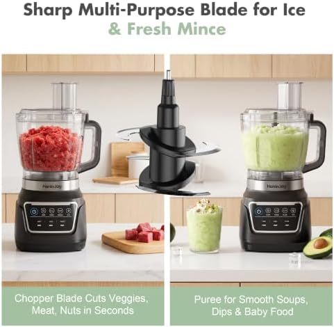 14-in-1 Food Processor Blender Combo, All-in-One Kitchen Blender