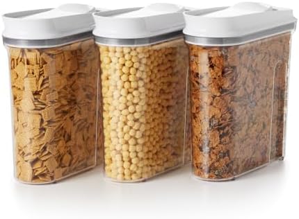 OXO Good Grips POP Airtight Cereal Dispenser 3-Piece Set, 3.4 Qt Each