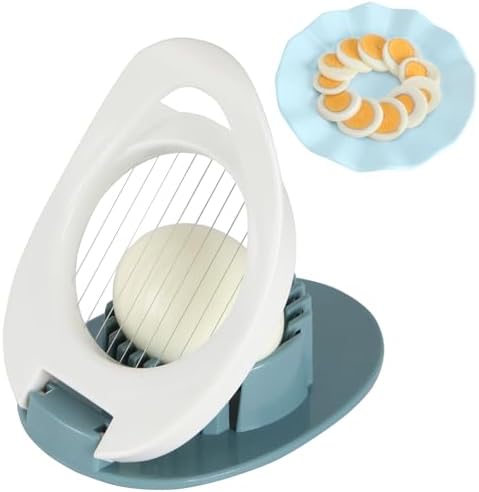 Egg Slicer for Hard Boiled Eggs, Stainless Steel Wire Cutter by Unknown