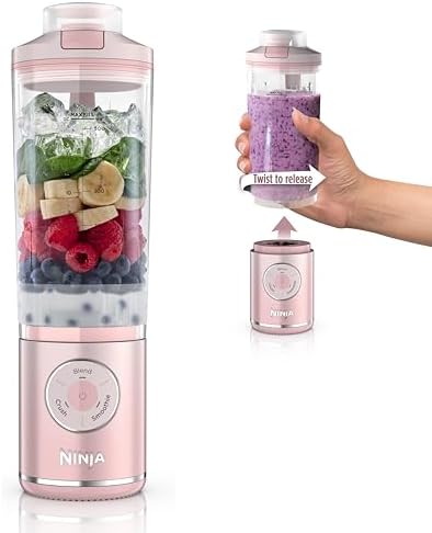 Ninja Blast Max Portable Blender, Twist & Go, 22oz, Pink, BC251PK by Unknown