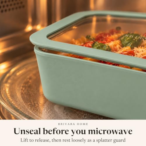 Glass Food Storage Containers with Lids, 20-Piece Set, Willow