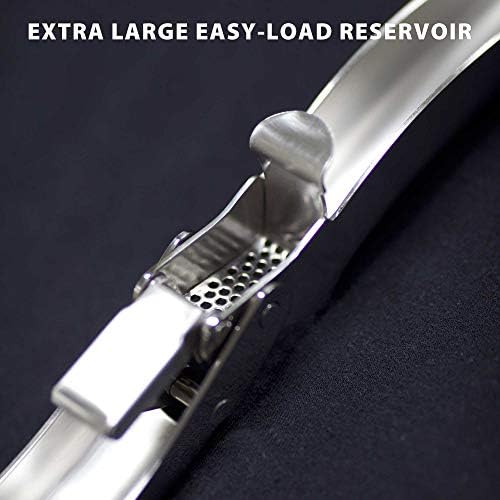 High-Capacity Stainless Steel Double-Lever Garlic Press