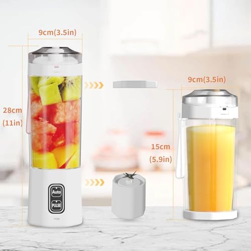 Portable Blender, Personal Blenders with Pulse Mode, Smoothie & Shake Maker - Image 7