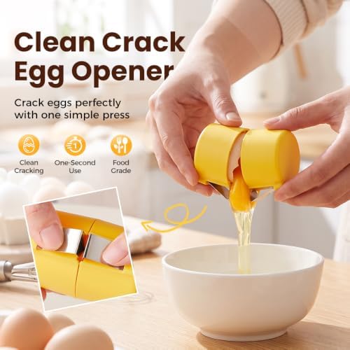 3Pcs Egg Shell Opener, Handheld Egg peeler Eggs Separator