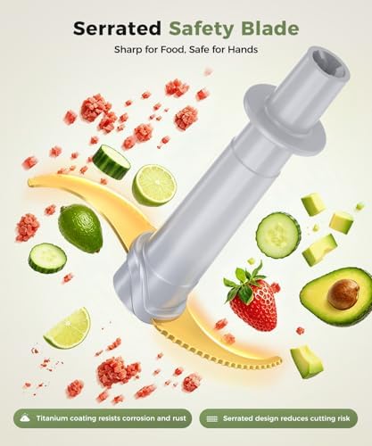 Food Processor Meat Grinder Electric Food Chopper, 5-Cup, Easy-Clean