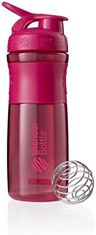 BlenderBottle SportMixer Tritan Grip Shaker Bottle, Pink/Pink, 28-Ounce by BlenderBottle
