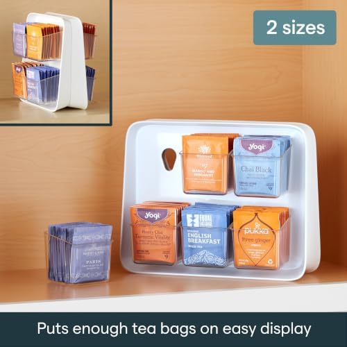 TeaStand 120 Tea Bag Organizer, Cabinet to Counter Tea Bag Caddy