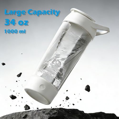 Whirlpower Electric Shaker Bottle Rechargeable XL Capacity Mixer Cup 34oz - Image 2