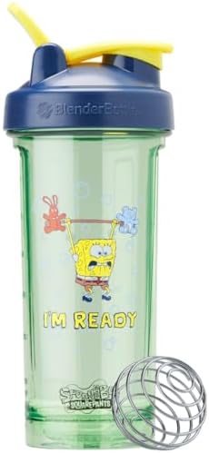 BlenderBottle SpongeBob ProSeries Tritan Shaker Bottle 28 oz Blue by BlenderBottle