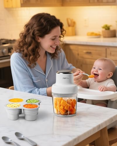 20 Oz Glass Baby Food Maker, Baby & Pet Large Food Processor Set