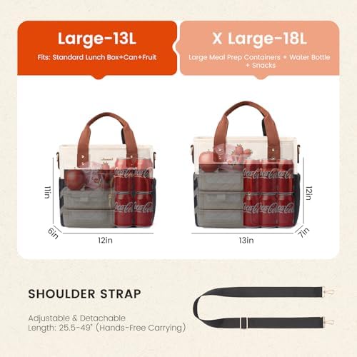 Insulated Lunch Box for Women,Large Adult Lunch Cooler Bag Women