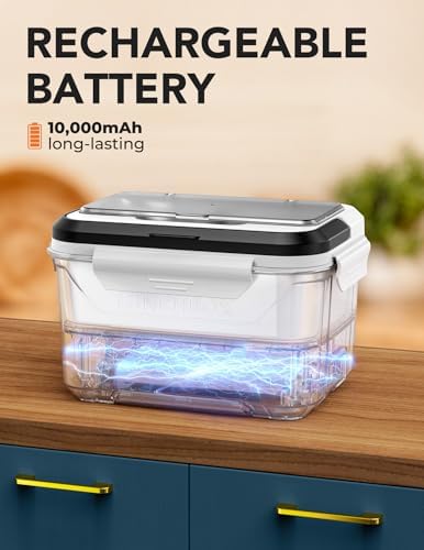 Cordless Electric Lunch Box, Heated Lunch Box for Men with Timer