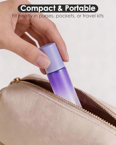 Essential Oil Roller Bottles - 12 Pack Refillable 10ml Glass Roller Bottles - Image 4