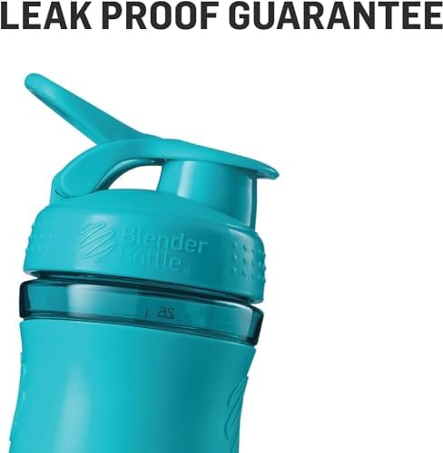 BlenderBottle SportMixer Tritan Grip Shaker Bottle, Moss Green, 28-Ounce - Image 5