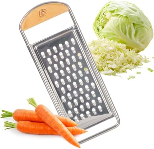 Kings County Tools Cheese Grater Handheld, Flat Food Grater, 12” x 4.5” by KingsCountyTools
