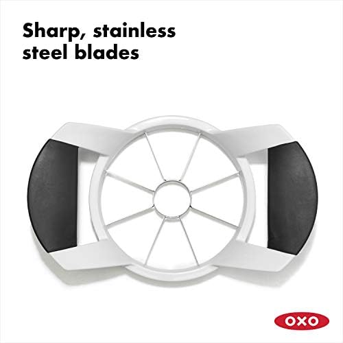 Good Grips Stainless Steel Pineapple Corer & Slicer,Silver/Black & Good Grips Apple Slicer, Corer and Divider,White