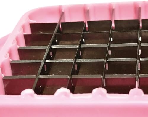 1 PCS Egg Chopper Egg Slicer Fruit Salads Cuter Potato Cutter Hard Boiled Egg Slicers Fruit Cube,Vegetable Slicer,Onion Mincer Chopper, Vegetable Chopper,Cutter,Dicer - Pack of 1 grid 0.5 inch,RED - Image 4