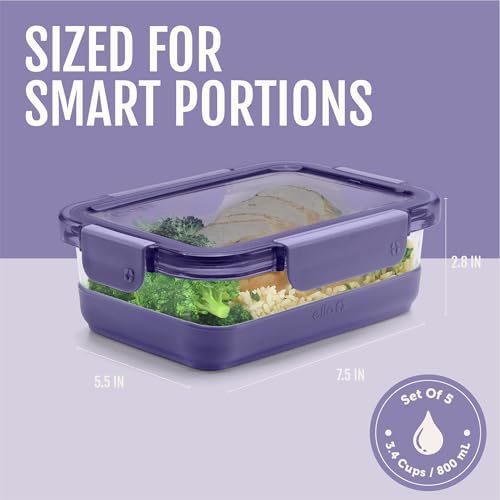 Duraglass Refresh 3.4 Cup Meal Prep Containers, 10 Pc, Everest