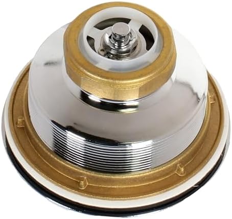 3.5" Sink Drain Assembly with Twist Lock Basket Strainer, Solid Brass, Polished Chrome