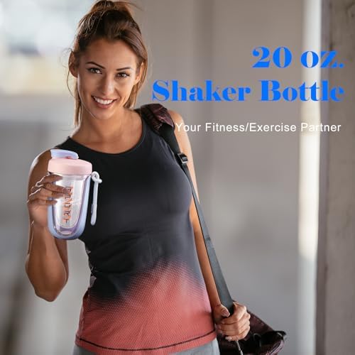shaker cups for protein shakes 20 oz protein shaker bottle，Leak Proof，The Perfect Shaker for the Gym, Pre-Workout Bottle，Cocktail Shaker Cup，Weight Loss Supplement Shakes - Image 2