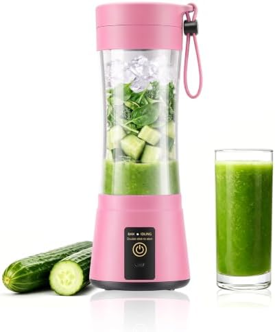 Personal Size Smoothies Blender Portable - 380ML Mini Travel Blender by cberhrik