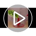 Multi-Functional Manual Food Processor,8 Cup Hand-powered Crank Chopper,Mincer Blender with Clear Container,for Vegetables Meat Fruits Nuts Herbs Onions (White)