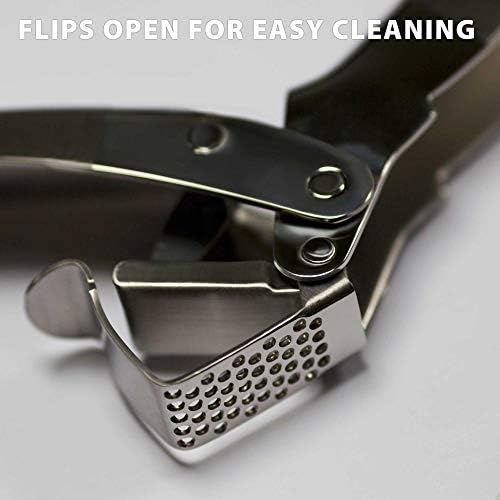 High-Capacity Stainless Steel Double-Lever Garlic Press