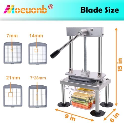 French Fry Cutter for Potatoes Vegetable Chopper for Tomatoes Fruit