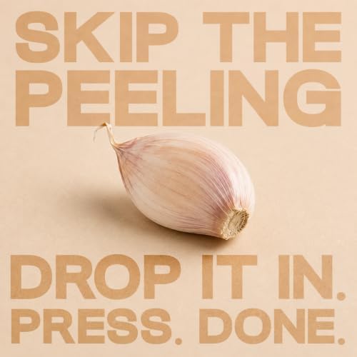 Gourmet Easy Garlic Press Lifetime Replacement, No Need to Peel, Fine Mince - Image 2
